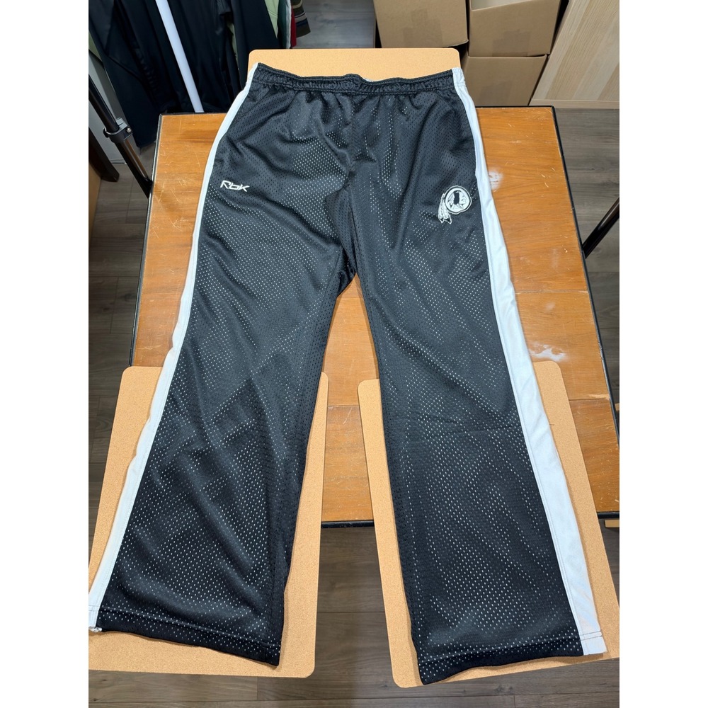 Washington Redskins NFL Reebok Track Pants Women's Large Mesh Y2K Good Condition